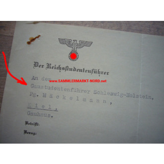SS-Obergruppenführer & Reichsstudentenführer GUSTAV ADOLF SCHEEL - autograph