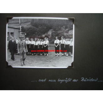 Photo album - District President DR. LUDWIG RUNTE (NSDAP) - inspection trip district Altena 1937