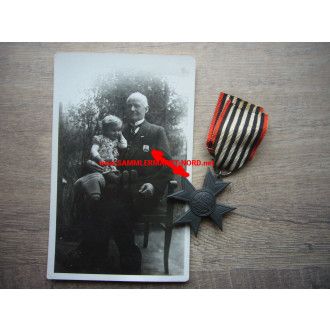 Preußen - Verdienstkreuz Kriegshilfsdienst 1916 + Trägerfoto