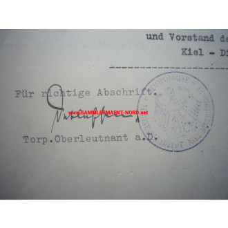 Kriegsmarine - Vizeadmiral HELLMUTH HEYE (Kleinkampfverbände) - Autograph