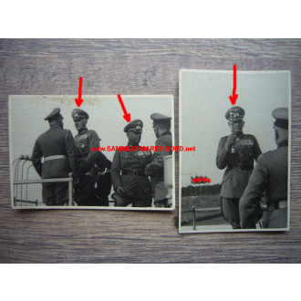 2 x photo Field Marshal Walther von Brauchitsch with marshal's baton