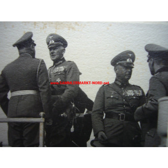 2 x photo Field Marshal Walther von Brauchitsch with marshal's baton