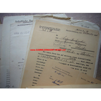 Reichsbahndirektion Osten - Personalakte mit Urkunden usw.