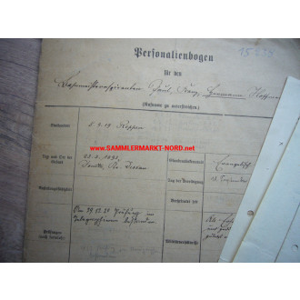 Reichsbahndirektion Osten - Personalakte mit Urkunden usw.