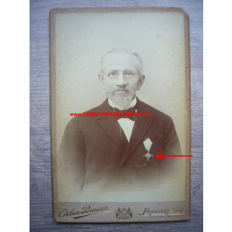 Cabinet photo - Old man with Prussian crown order