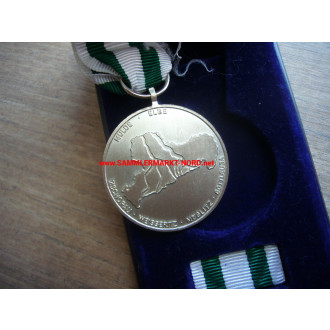 Freistaat Sachsen - Hochwasser Katastrophe 2002 - Medaille mit Etui