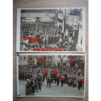 2 x postcard 1933 - act of state in Potsdam - Hitler & Hindenburg