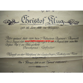 Group of documents from the Mayor of Trogen (Bavaria), Christoph Klug