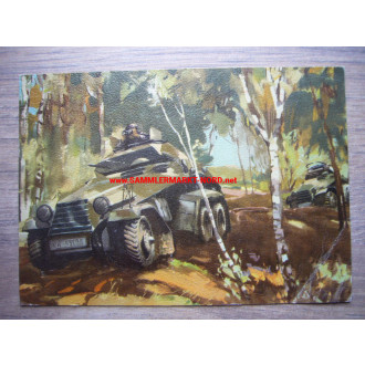 Wehrmacht Panzerspähwagen im Einsatz - Postkarte