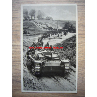 Our Wehrmacht - assault artillery on the advance - postcard
