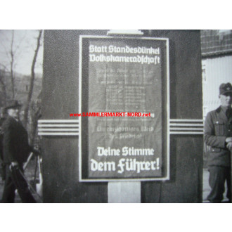 RAD Arbeitsdienst - Propagandaschild "Statt Standesdünkel, Volkskameradschaft"