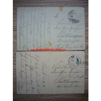 2 x postcard 1911 Saarburg / Lorraine - street views