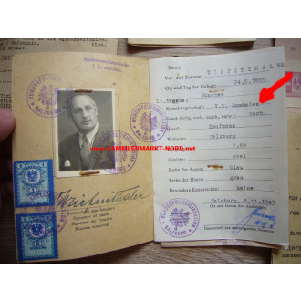 Dokumenten- / Ausweiskonvolut eines volksdeutschen Rumänen