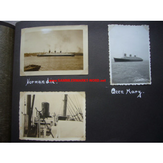 Photo album 1936/37 - Banana steamer "Bremerhaven" & D.S.S. Europa - Ship voyages