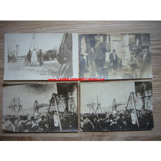 4 x Foto 1918 Konstantinopel (Türkei) usw. - Hinrichtungen