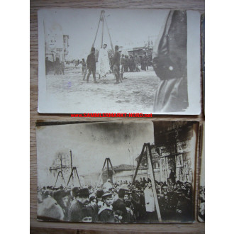 4 x Foto 1918 Konstantinopel (Türkei) usw. - Hinrichtungen