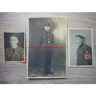 3 x portrait photo RAD Reich Labour Service