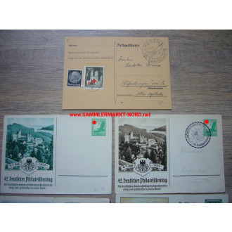 7 x special postcards 3rd Reich, partly special pos