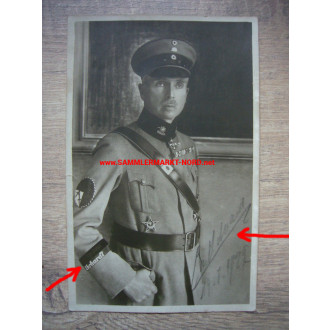 Herzog Carl Eduard (Sachsen-Coburg und Gotha) in Stahlhelmbund Uniform & Autograph
