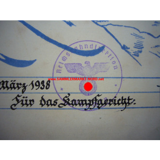 Deutsche Reichsbahn - 2 x certificate ALBERT GOLLWITZER - downhill skiing 1938, Wendelstein