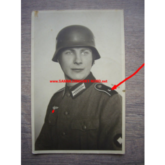 Wehrmacht - Infanterie-Lehr-Regiment - Portrait mit Stahlhelm