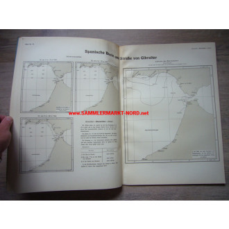 Kriegsmarine U-Boote - Atlas der Dichte des Meerwassers - Spanische Bucht & Gibraltar