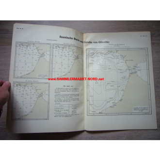 Kriegsmarine U-Boote - Atlas der Dichte des Meerwassers - Spanische Bucht & Gibraltar