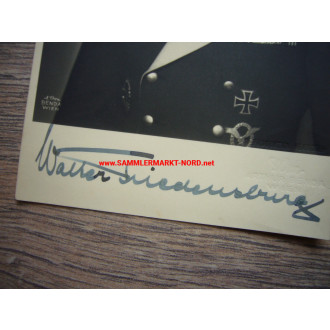 Luftwaffe - Lieutenant General WALTER FRIEDENSBURG & Autograph