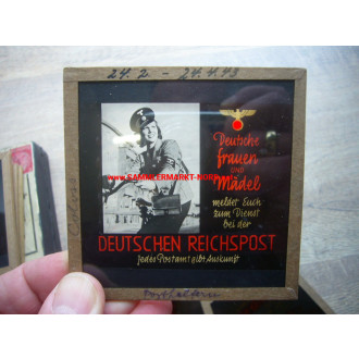 8 x colour slide - German Reichspost - advertising