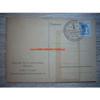 Deutsche Presse-Ausstellung in München 1948 - Postkarte