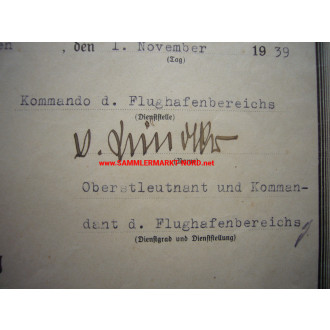 Luftwaffe - Certificate of Appointment & KVK Certificate - Lieutenant General LUDWIG WOLFF - Autograph