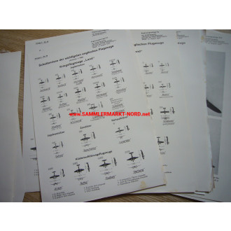 Luftwaffe - various documents on the detection of enemy aircraft, etc.