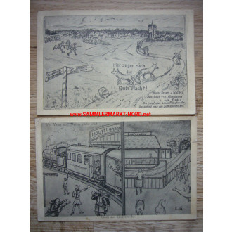 Truppenübungsplatz Grafenwöhr - 2 x Postkarte 1934