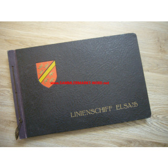 Reichsmarine - Linienschiff Elsass - Fotoalbum (leer)