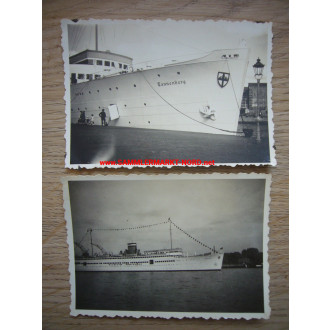 2 x photo sea service East Prussia - passenger ship Tannenberg