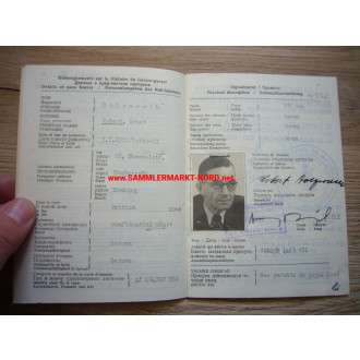 Interzonen-Reisegenehmigung für das besetzte Deutschland 1948
