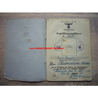 Luftwaffen Aircraft Licence & Glider Licence -Fighter Squadron 110 (Me 109 G)