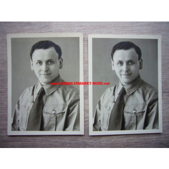 2 x Portrait Foto Angehöriger der NSDAP oder SA