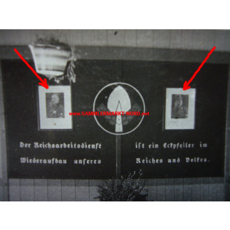 RAD Reichsarbeitsdienst - Wanddekoration mit Portraits