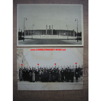 2 x Poskarte / Foto Berlin 1939/40 - Olympia Stadion