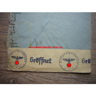 Feldpostbrief 19.03.1944 - Stempel "Geprüft Feldpostprüfstelle"
