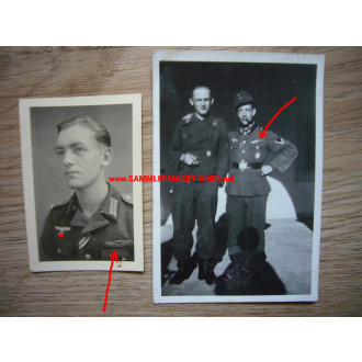 2 x Foto Grenadier Regiment 118 - Soldat mit Nahkampfspange