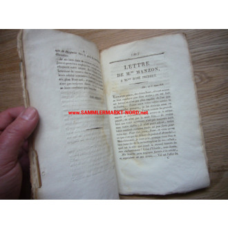 France - Booklet of 1818 - Shorthand - M. Me Manzon aux Habitans de Rodez