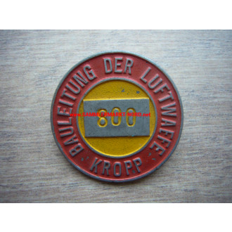 Luftwaffe construction management, Kropp (near Schleswig) - ID badge