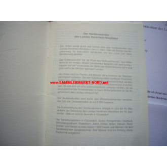 BRD - Verdienstorden des Landes Nordrhein-Westfalen - Festschrift vom 10.11.2003