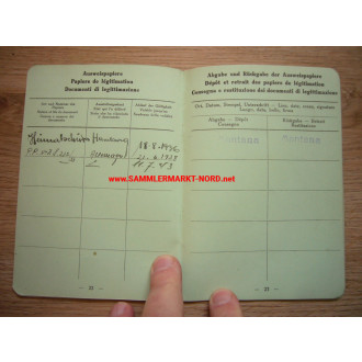 National Germans in Switzerland - Foreigner and repatriate identity card