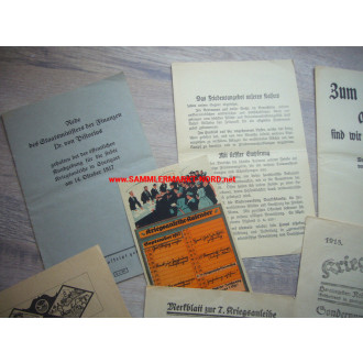Deutsche Kriegsanleihe - Konvolut Dokumente 1. Weltkrieg