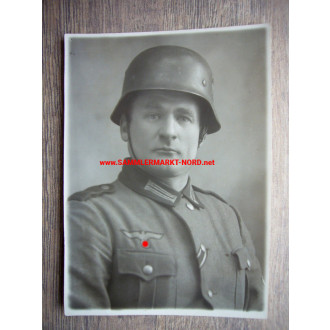 Wehrmacht private with steel helmet