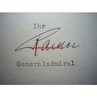 Kriegsmarine - Grand Admiral ERICH RAEDER - Autograph - 1936