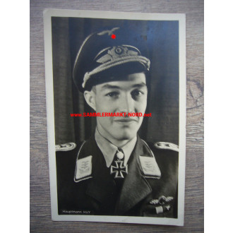 Oberleutnant WOLF-DIETRICH HUY (Eichenlaub) - Hoffmann Postkarte